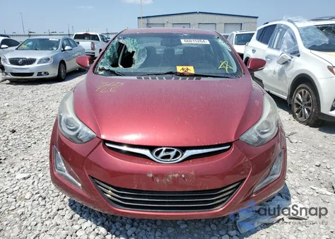 2014 Hyundai Elantra Se from USA, damaged, VIN 5NPDH4AE6EH487114